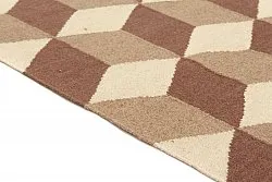 Tappeto In Lana - Floriáda (beige/marrone)