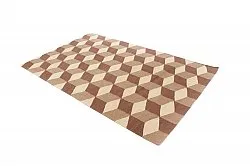 Tappeto In Lana - Floriáda (beige/marrone)