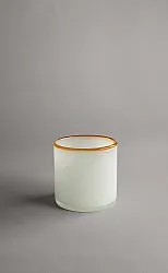 Porta candele M - Harmony (bianco/amber)