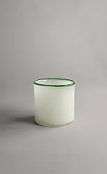 Porta candele M - Harmony (bianco/verde)