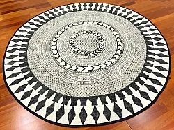 Tappeti rotondi - Marrakech (rotondo) (nero/blanco/grigio)