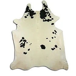 Tappeto Pelle Di Mucca - Bianco/nero 52
