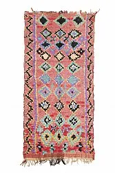 Tappeto Berberi Dal Marocco Boucherouite 240 x 105 cm