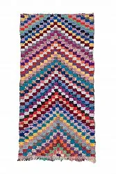 Tappeto Berberi Dal Marocco Boucherouite 245 x 125 cm