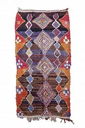 Tappeto Berberi Dal Marocco Boucherouite 285 x 145 cm