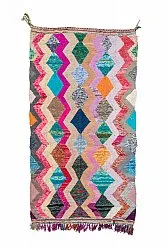 Tappeto Berberi Dal Marocco Boucherouite 135 x 260 cm