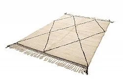 Tappeto Kilim In Stile Berbero Del Marocco Beni Ourain 165 x 260 cm