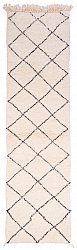 Tappeto Kilim In Stile Berbero Del Marocco Beni Ourain 305 x 85 cm