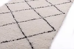 Tappeto Kilim In Stile Berbero Del Marocco Beni Ourain 305 x 85 cm