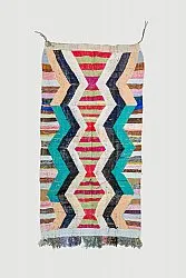 Tappeto Berberi Dal Marocco Boucherouite 140 x 265 cm