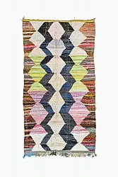 Tappeto Berberi Dal Marocco Boucherouite 155 x 285 cm