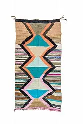 Tappeto Berberi Dal Marocco Boucherouite 135 x 265 cm