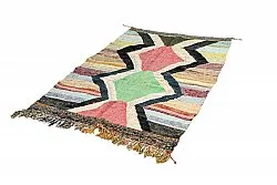 Tappeto Berberi Dal Marocco Boucherouite 135 x 215 cm