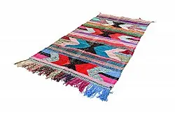 Tappeto Berberi Dal Marocco Boucherouite 135 x 270 cm