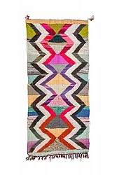 Tappeto Berberi Dal Marocco Boucherouite 140 x 305 cm