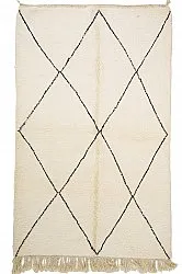 Tappeto Kilim In Stile Berbero Del Marocco Beni Ourain 155 x 265 cm