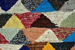 Tappeto Berberi Dal Marocco Boucherouite 125 x 225 cm