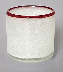 Porta candele S - Harmony (bianco/rosso)