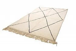 Tappeto Kilim In Stile Berbero Del Marocco Beni Ourain 155 x 265 cm