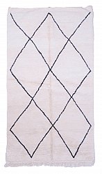 Tappeto Kilim In Stile Berbero Del Marocco Beni Ourain 265 x 150 cm