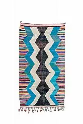 Tappeto Berberi Dal Marocco Boucherouite 140 x 255 cm