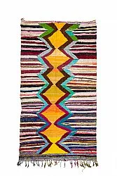 Tappeto Berberi Dal Marocco Boucherouite 150 x 285 cm
