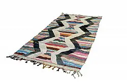 Tappeto Berberi Dal Marocco Boucherouite 125 x 265 cm