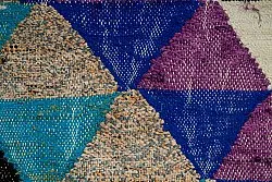 Tappeto Berberi Dal Marocco Boucherouite 130 x 250 cm