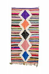 Tappeto Berberi Dal Marocco Boucherouite 135 x 270 cm