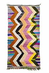 Tappeto Berberi Dal Marocco Boucherouite 145 x 290 cm