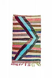 Tappeto Berberi Dal Marocco Boucherouite 115 x 215 cm