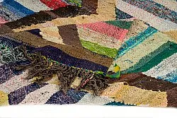 Tappeto Berberi Dal Marocco Boucherouite 120 x 210 cm