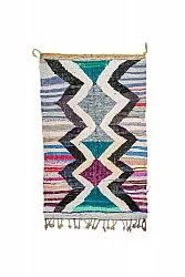 Tappeto Berberi Dal Marocco Boucherouite 140 x 220 cm