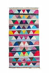 Tappeto Berberi Dal Marocco Boucherouite 135 x 265 cm