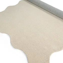 Tappeto in lana ondulato - Diu Hand Tufted Wool Premium (crema)
