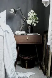 Comodino - Prime (noce/ottone)
