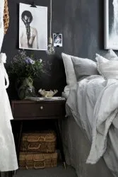 Comodino - Prime (noce/ottone)