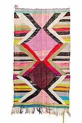 Tappeto Berberi Dal Marocco Boucherouite 135 x 245 cm