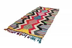 Tappeto Berberi Dal Marocco Boucherouite 125 x 265 cm