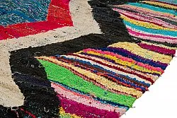 Tappeto Berberi Dal Marocco Boucherouite 125 x 265 cm