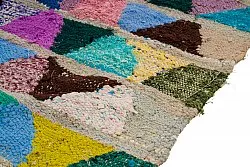 Tappeto Berberi Dal Marocco Boucherouite 125 x 255 cm