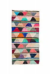 Tappeto Berberi Dal Marocco Boucherouite 135 x 270 cm