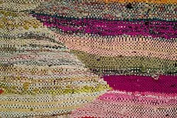 Tappeto Berberi Dal Marocco Boucherouite 140 x 255 cm