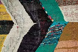 Tappeto Berberi Dal Marocco Boucherouite 135 x 245 cm