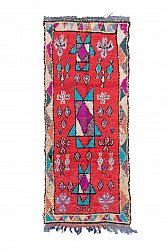 Tappeto Berberi Dal Marocco Boucherouite 245 x 95 cm