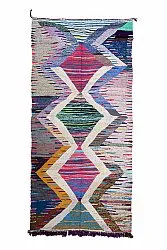 Tappeto Berberi Dal Marocco Boucherouite 145 x 310 cm