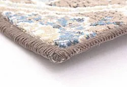 Wiltonmatta - Sanandaj (blå-beige)