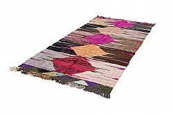 Tappeto Berberi Dal Marocco Boucherouite 130 x 275 cm