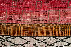 Tappeto Berberi Dal Marocco Boucherouite 150 x 365 cm