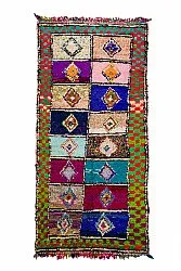 Tappeto Berberi Dal Marocco Boucherouite 145 x 305 cm